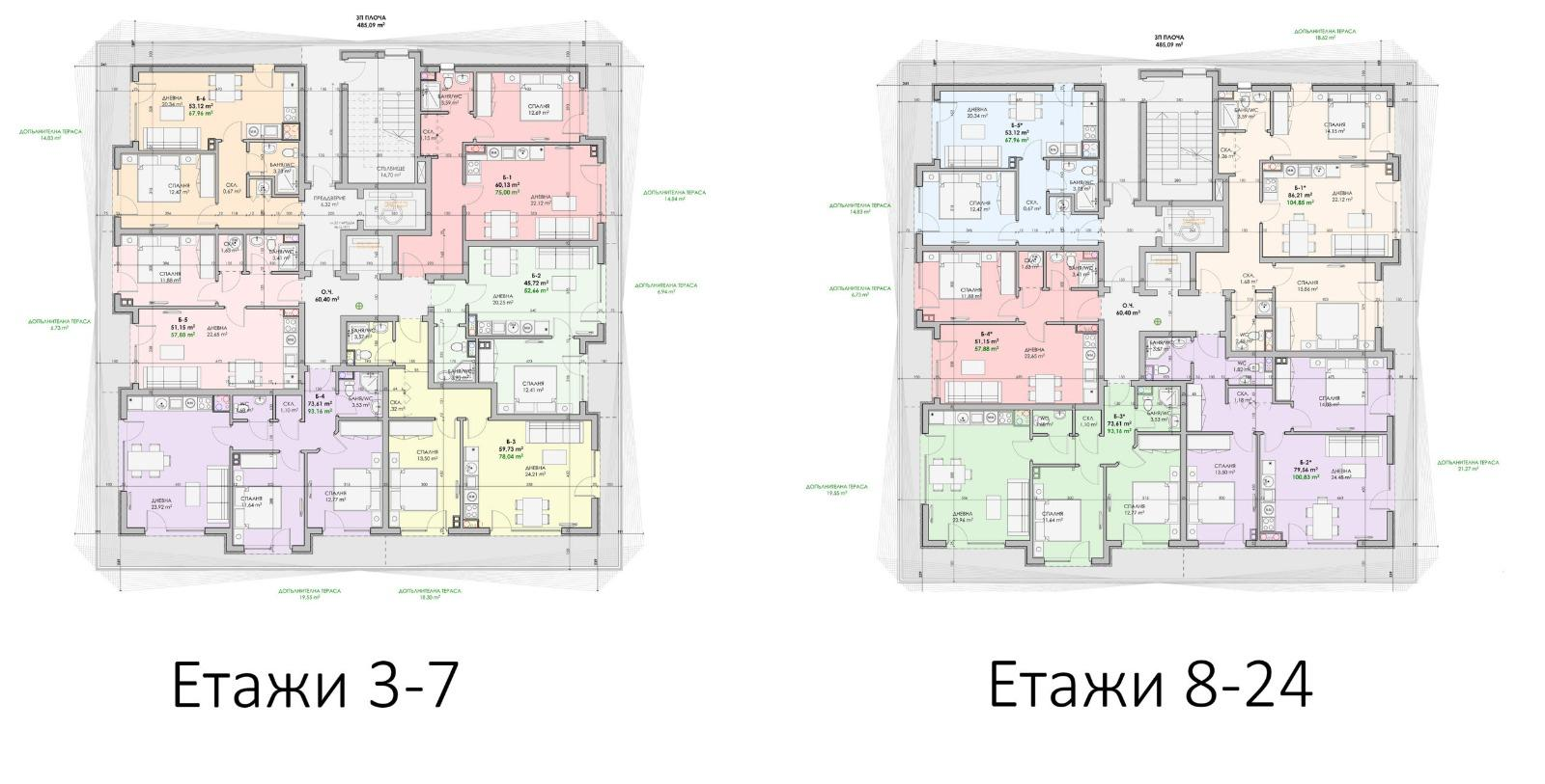 Планы этажей