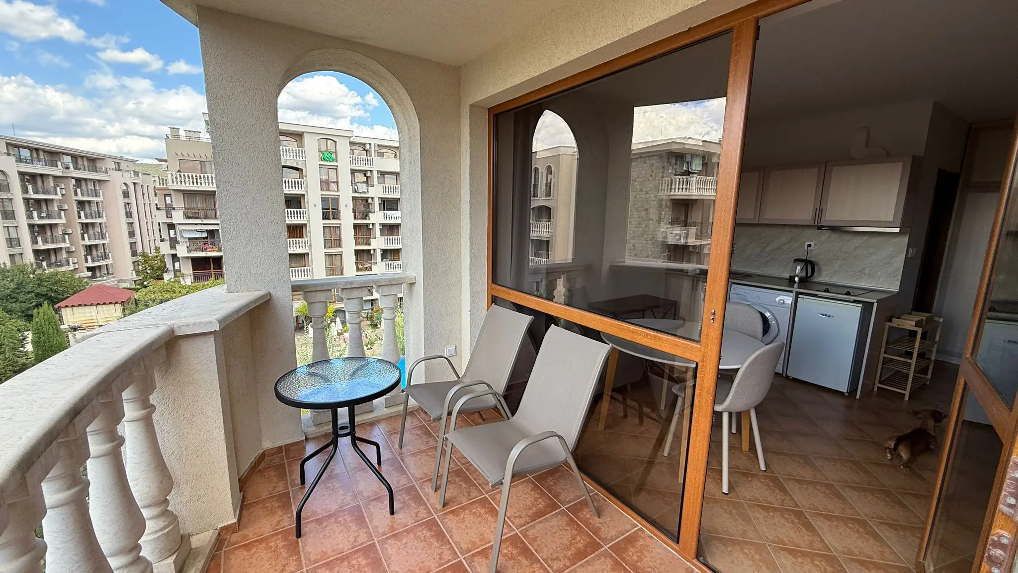 Студия в комплексе Cascadas Family Resort (блок 1)