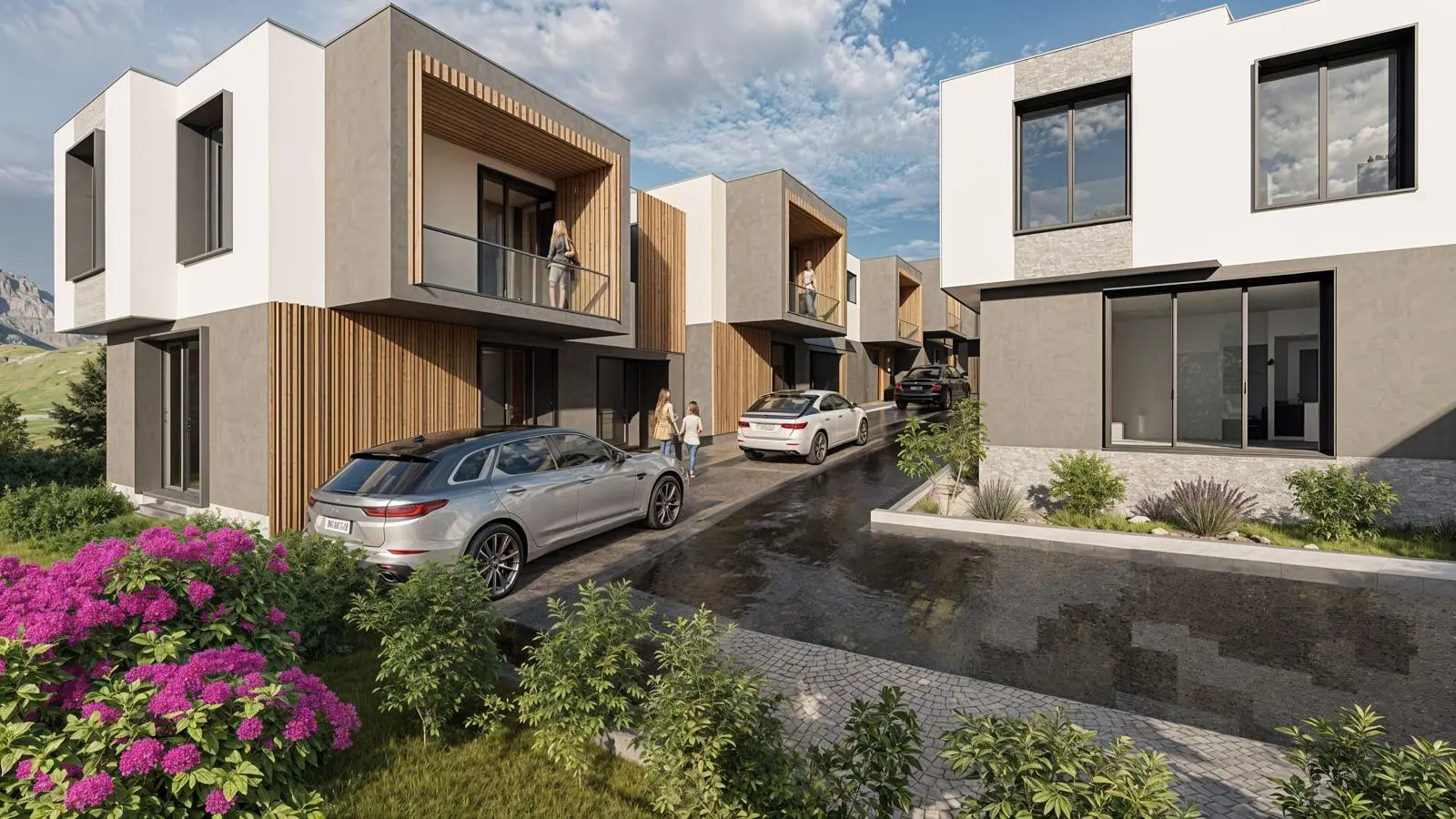 Двухэтажные дома в новом жилом комплексе Grand Townhouses