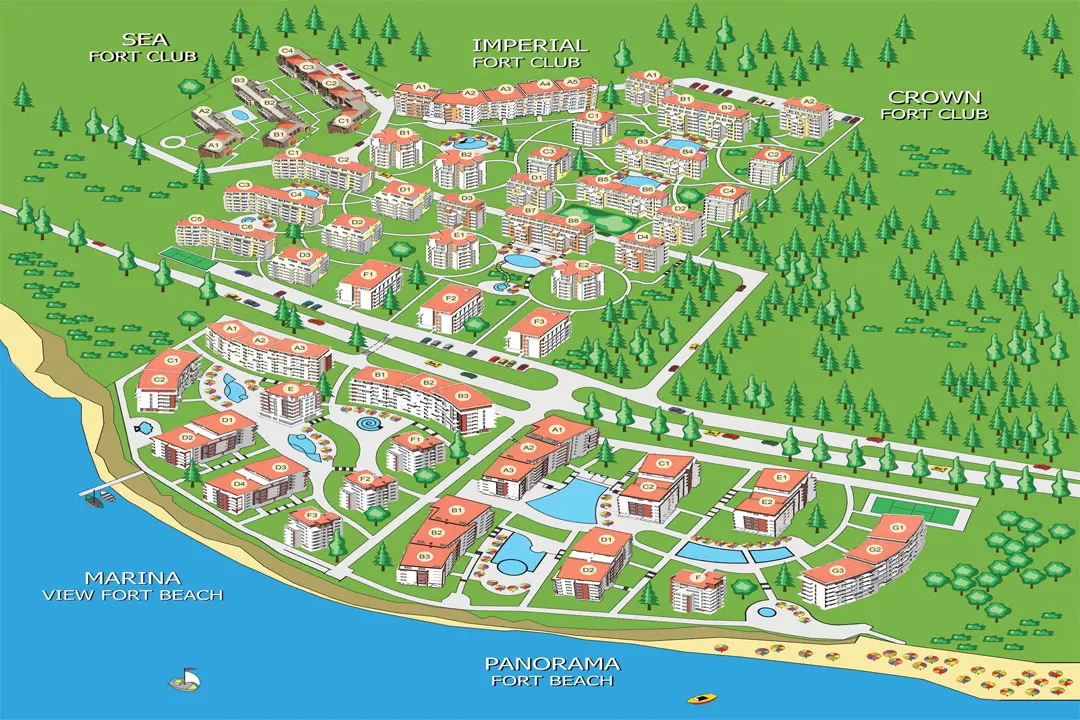 Sea Fort Club, Sveti Vlas — Wohnungen zwischen Meer und Wald