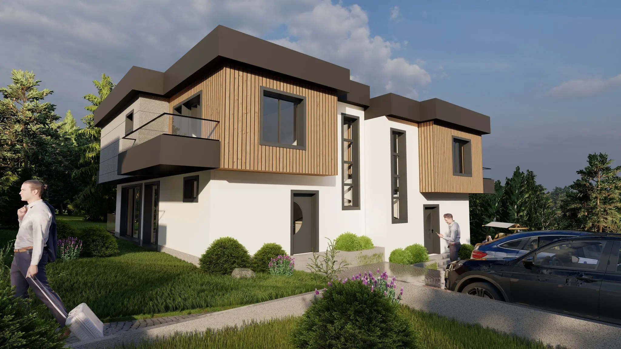 Современные таунхаусы в новом комплексе Grand Luxury Home