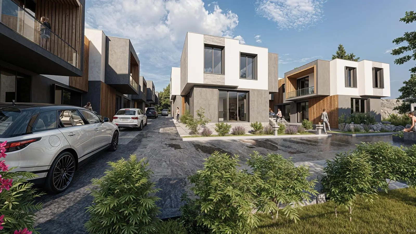 Двухэтажные дома в новом жилом комплексе Grand Townhouses