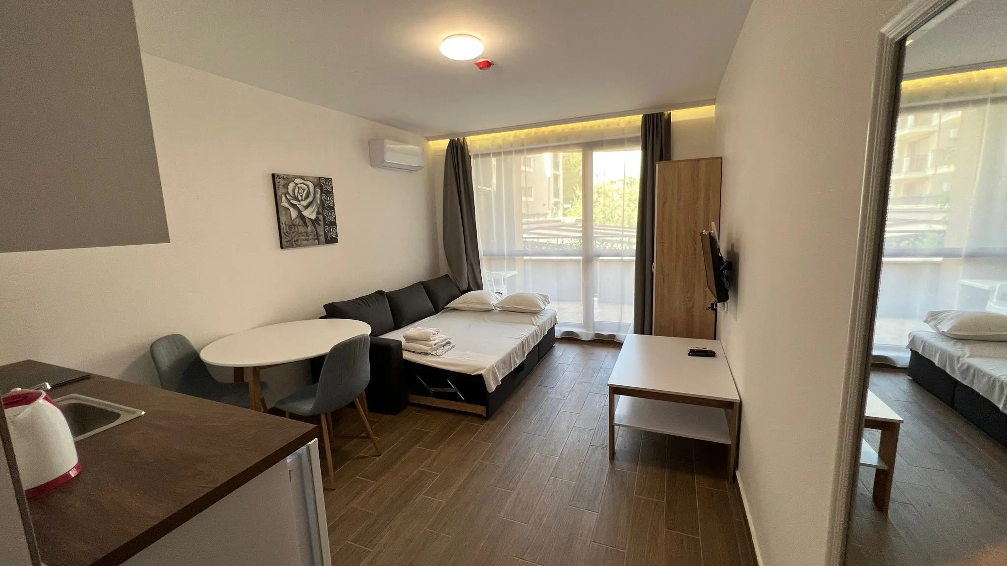 Студия в Cascadas 21, Солнечный берег — 40 м² с балконом