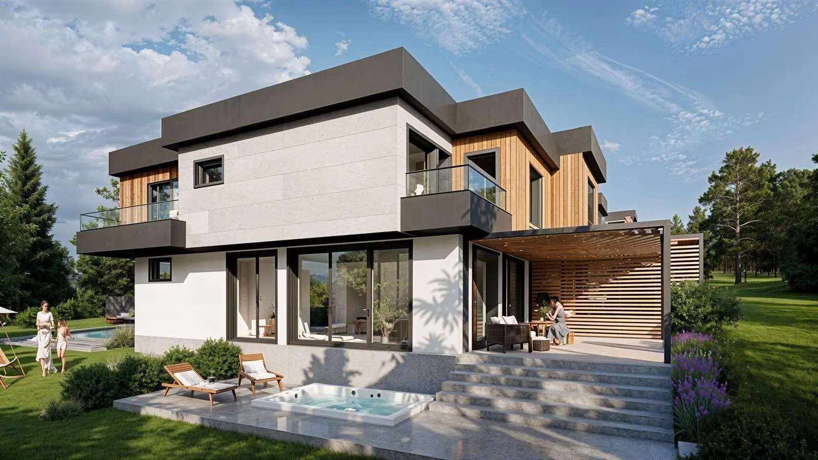 Современные таунхаусы в новом комплексе Grand Luxury Home