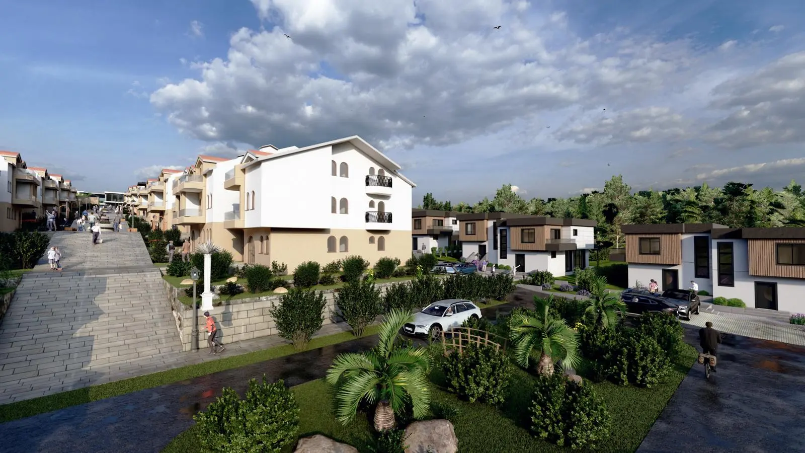 Современные таунхаусы в новом комплексе Grand Luxury Home