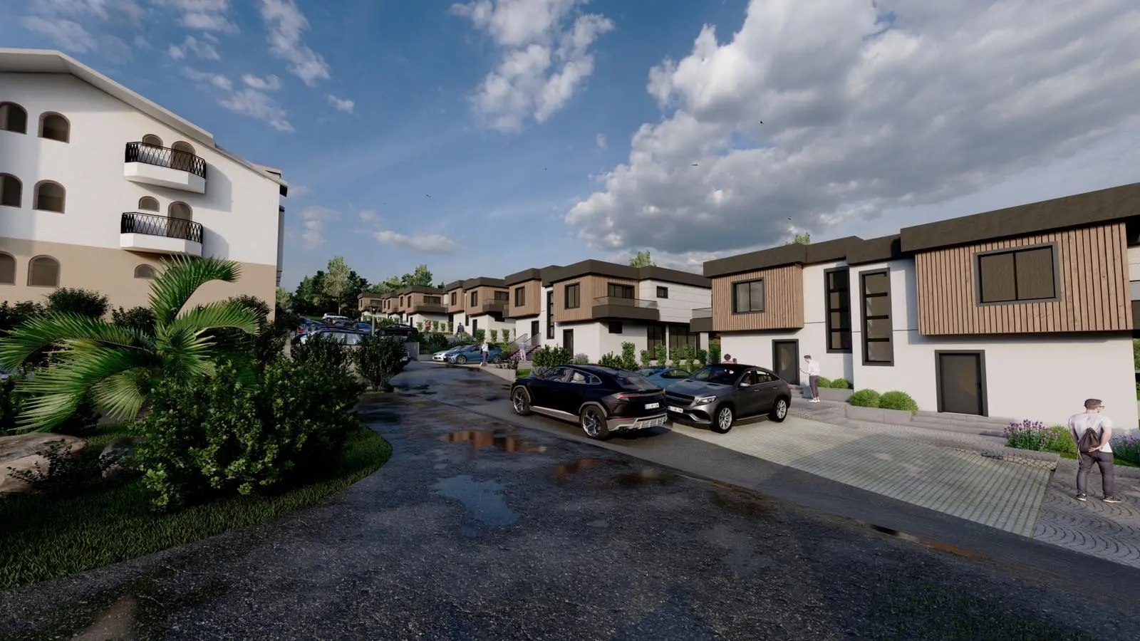 Современные таунхаусы в новом комплексе Grand Luxury Home