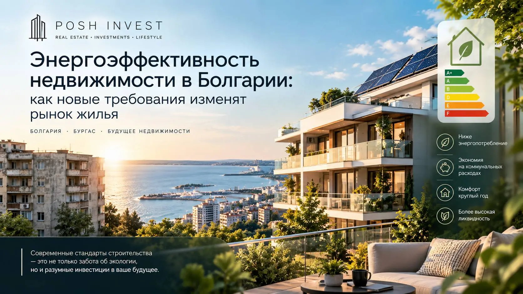 Энергоэффективность недвижимости в Болгарии: как новые требования изменят рынок жилья