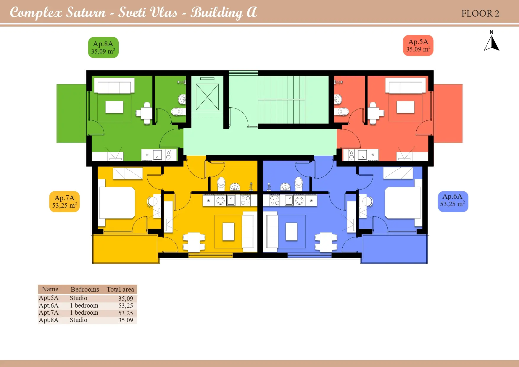 Блок А, 2 этаж