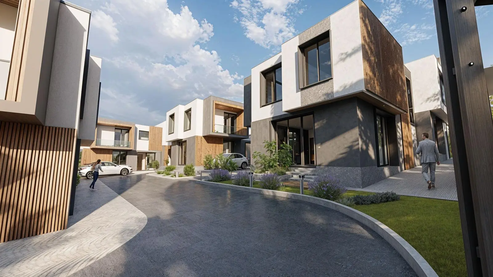 Двухэтажные дома в новом жилом комплексе Grand Townhouses