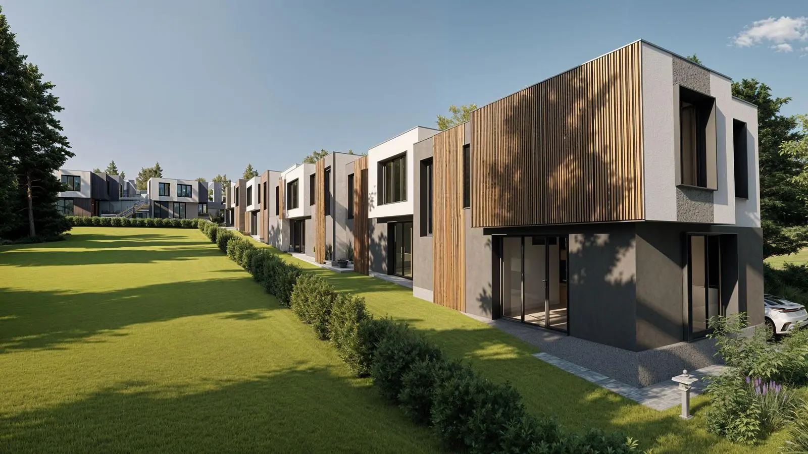 Двухэтажные дома в новом жилом комплексе Grand Townhouses